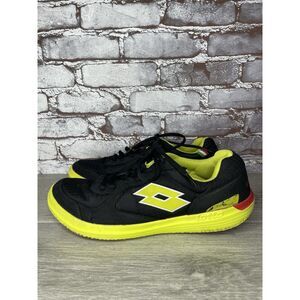 Lotto Indoor Soccer Shoes Yellow Black Men Sz 43.5EU/10.5M US